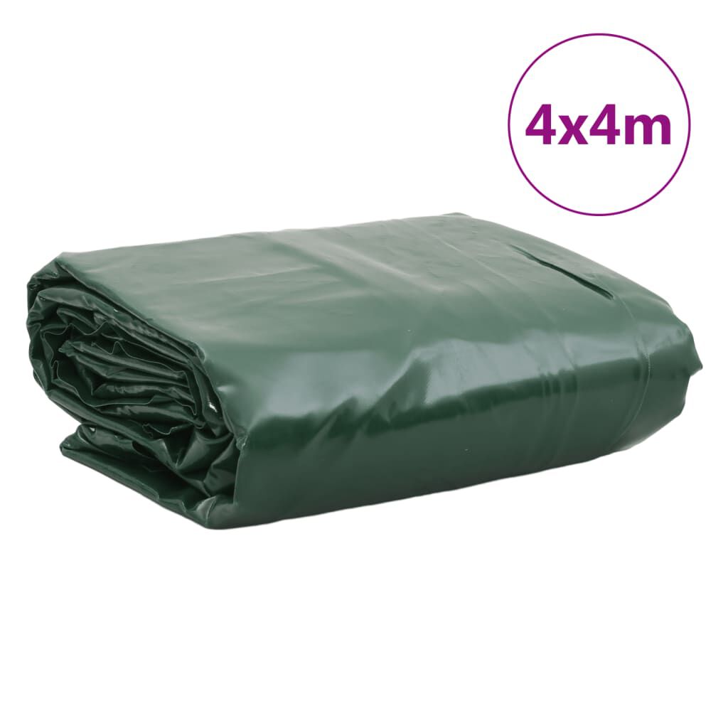 vidaXL Μουσαμάς Πράσινος 650 γρ./μ.² 4x4 μ.