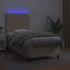 vidaXL &Kappa;&rho;&epsilon;&beta;ά&tau;&iota; Boxspring &Sigma;&tau;&rho;ώ&mu;&alpha;&LED &Kappa;&alpha;&pi;&omicron;&upsilon;&tau;&sigma;ί&nu;&omicron; 80x200 &epsilon;&kappa;. &Sigma;&upsilon;&nu;&theta;. &Delta;έ&rho;&mu;&alpha;