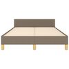 vidaXL Πλαίσιο Κρεβατιού χωρίς στρώμα Taupe 120x190 εκ. Υφασμάτινο