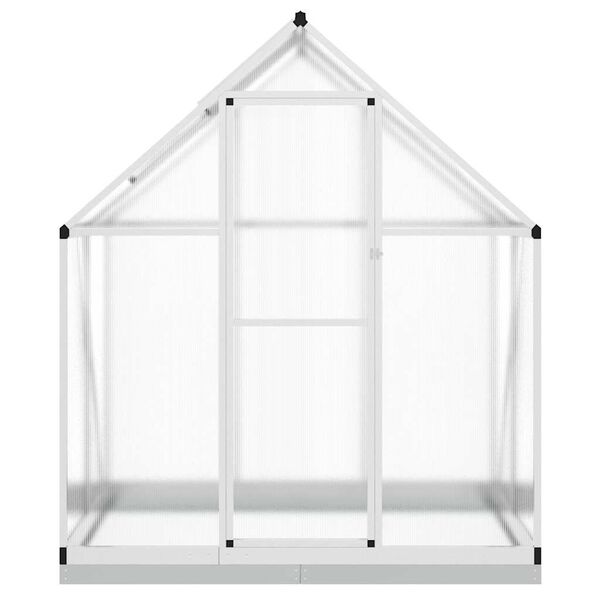 vidaXL Θερμοκήπιο με Πλαίσιο Βάσης Ασημί 169x114x202 εκ. Αλουμίνιο