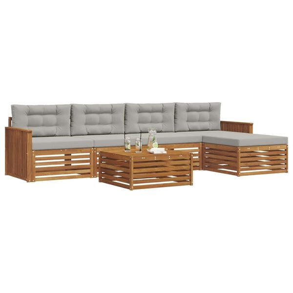 vidaXL &Sigma;&epsilon;&iota;&rho;ά &Kappa;&alpha;&nu;&alpha;&pi;έ &Epsilon;&xi;&omega;&tau;&epsilon;&rho;&iota;&kappa;&omicron;ύ 6 pcs &Phi;&upsilon;&sigma;&iota;&kappa;ό &kappa;&alpha;&iota; &Alpha;&nu;&omicron;&iota;&chi;&tau;ό &Gamma;&kappa;&rho;&iota;