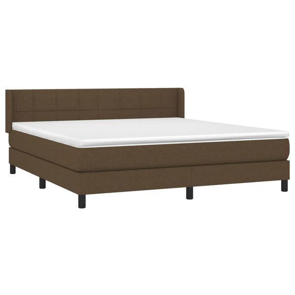vidaXL &Kappa;&rho;&epsilon;&beta;ά&tau;&iota; Boxspring &mu;&epsilon; &Sigma;&tau;&rho;ώ&mu;&alpha; &Sigma;&kappa;&omicron;ύ&rho;&omicron; &Kappa;&alpha;&phi;έ 160x200 &epsilon;&kappa; &Upsilon;&phi;&alpha;&sigma;&mu;ά&tau;&iota;&nu;&omicron;