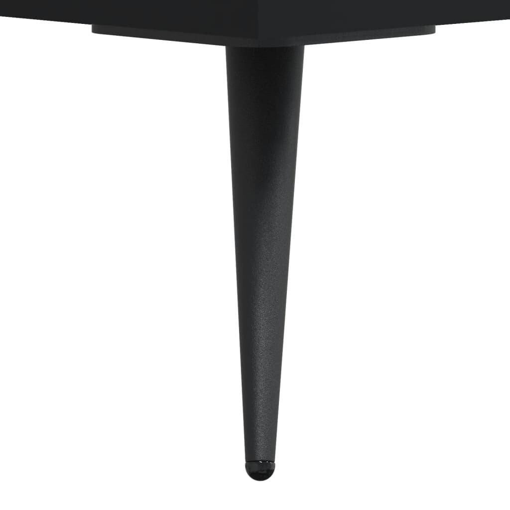 vidaXL Ντουλάπι Μαύρο 69,5x32,5x180 εκ. Επεξεργασμένο Ξύλο