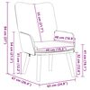 vidaXL Χαλαρωτική Πολυθρόνα Σκούρο γκρι 63 x 67 x 94 εκ. ύφασμα