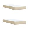 vidaXL &Kappa;&rho;&epsilon;&beta;ά&tau;&iota; Boxspring &mu;&epsilon; &Sigma;&tau;&rho;ώ&mu;&alpha; &Kappa;&rho;&epsilon;&mu; 200x200 &epsilon;&kappa;. &Upsilon;&phi;&alpha;&sigma;&mu;ά&tau;&iota;&nu;&omicron;