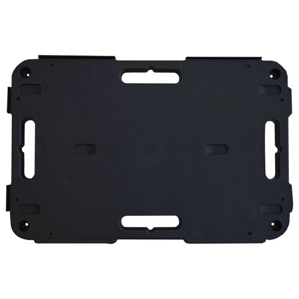 vidaXL Τρόλεϊ Μεταφοράς 5 Τεμ. Μαύρα 58 x 38 x 12 εκ. Πολυπροπυλένιο
