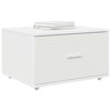 vidaXL Ντουλάπι με Συρτάρια Λευκό 55 x 45 x 33.5 εκ Επεξεργασμένο ξύλο