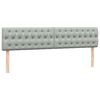 vidaXL Κρεβάτι Boxspring με Στρώμα Ανοιχτό Γκρι 180x210 εκ. Βελούδινο