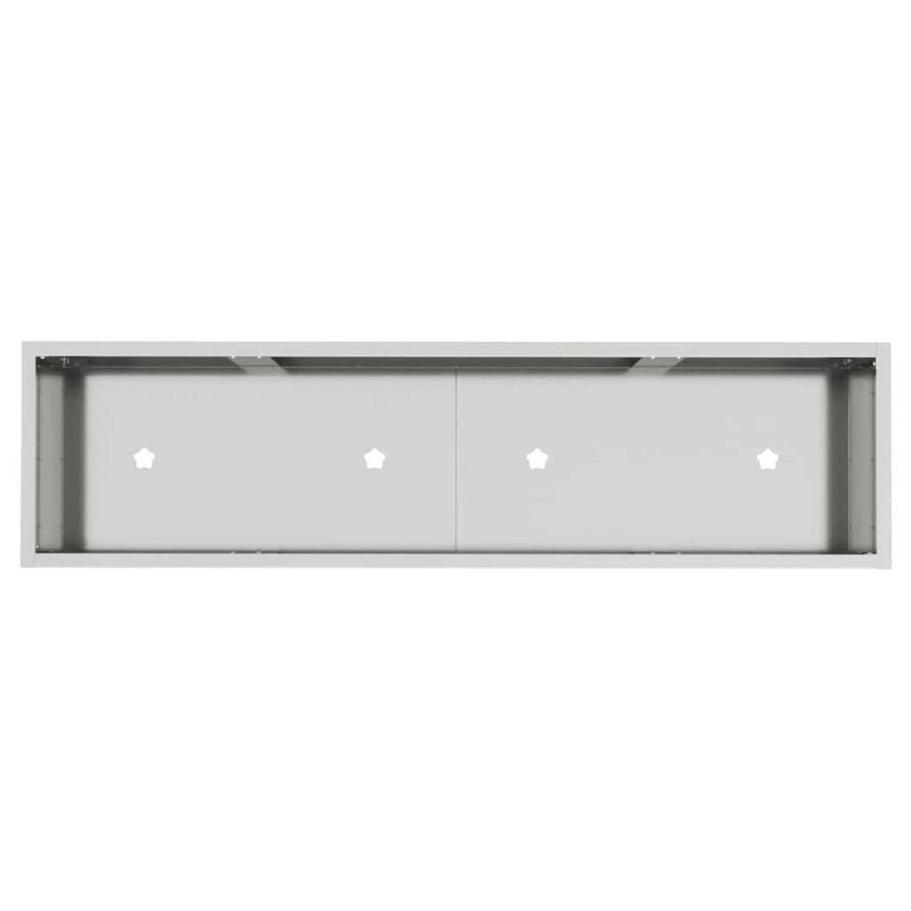 vidaXL Υψωμένη Γλάστρα Κήπου Ασημί 100 x 26 x 82 εκ