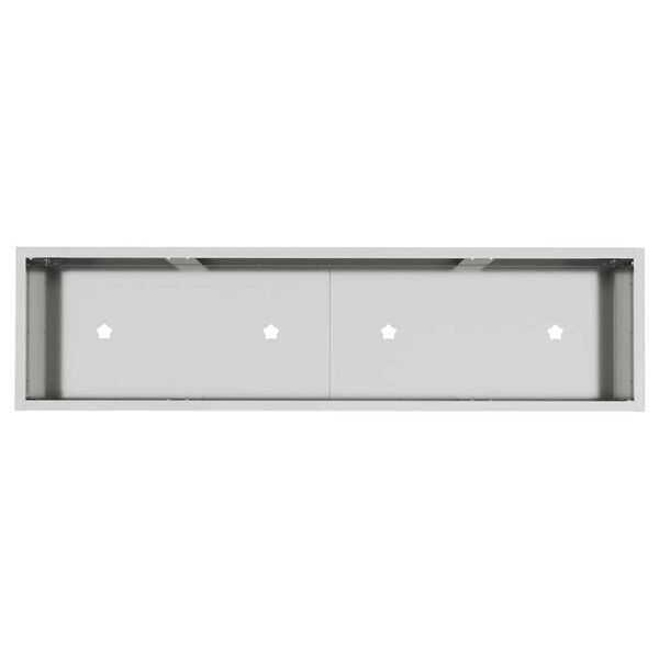 vidaXL Υψωμένη Γλάστρα Κήπου Ασημί 100 x 26 x 82 εκ