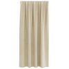 vidaXL Κουρτίνες με κουρτίνες 2 pcs Κρεμ 140 x 175 cm Βελούδο