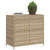 vidaXL Ντουλάπι Αποθήκευσης Κήπου Beige 83x45x76 εκ. Συνθετικό Ρατάν