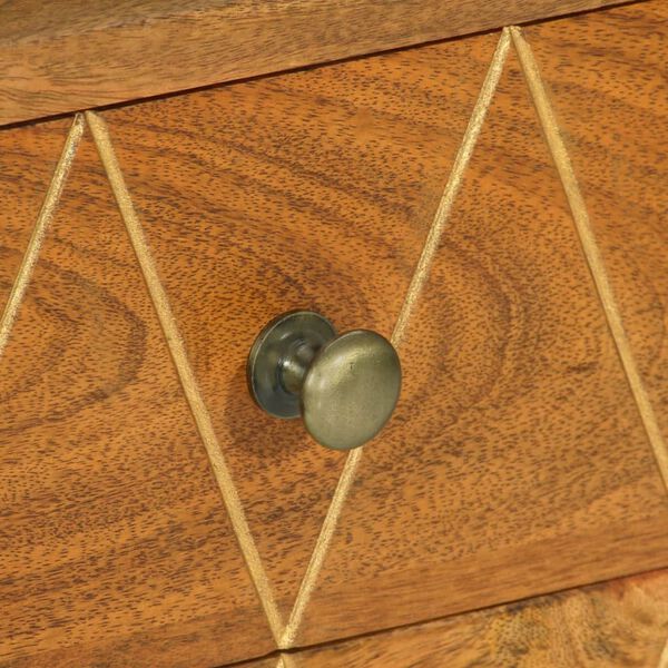 vidaXL Έπιπλο Τηλεόρασης 85 x 35 x 47 εκ. από Μασίφ Ξύλο Μάνγκο