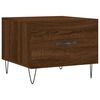 vidaXL Τραπεζάκια Σαλονιού 2 τεμ Brown Oak 50x50x40 εκ Επεξ. Ξύλο