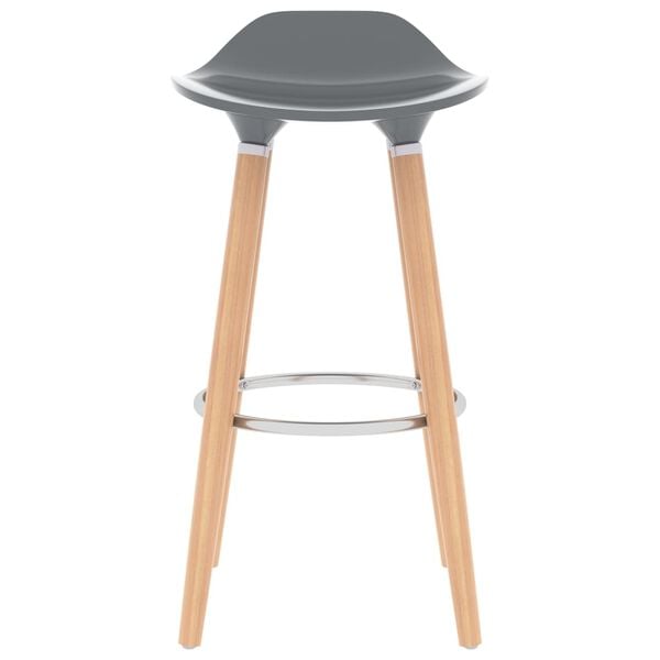 vidaXL Καρέκλες Μπαρ 2 τεμ. Γκρι