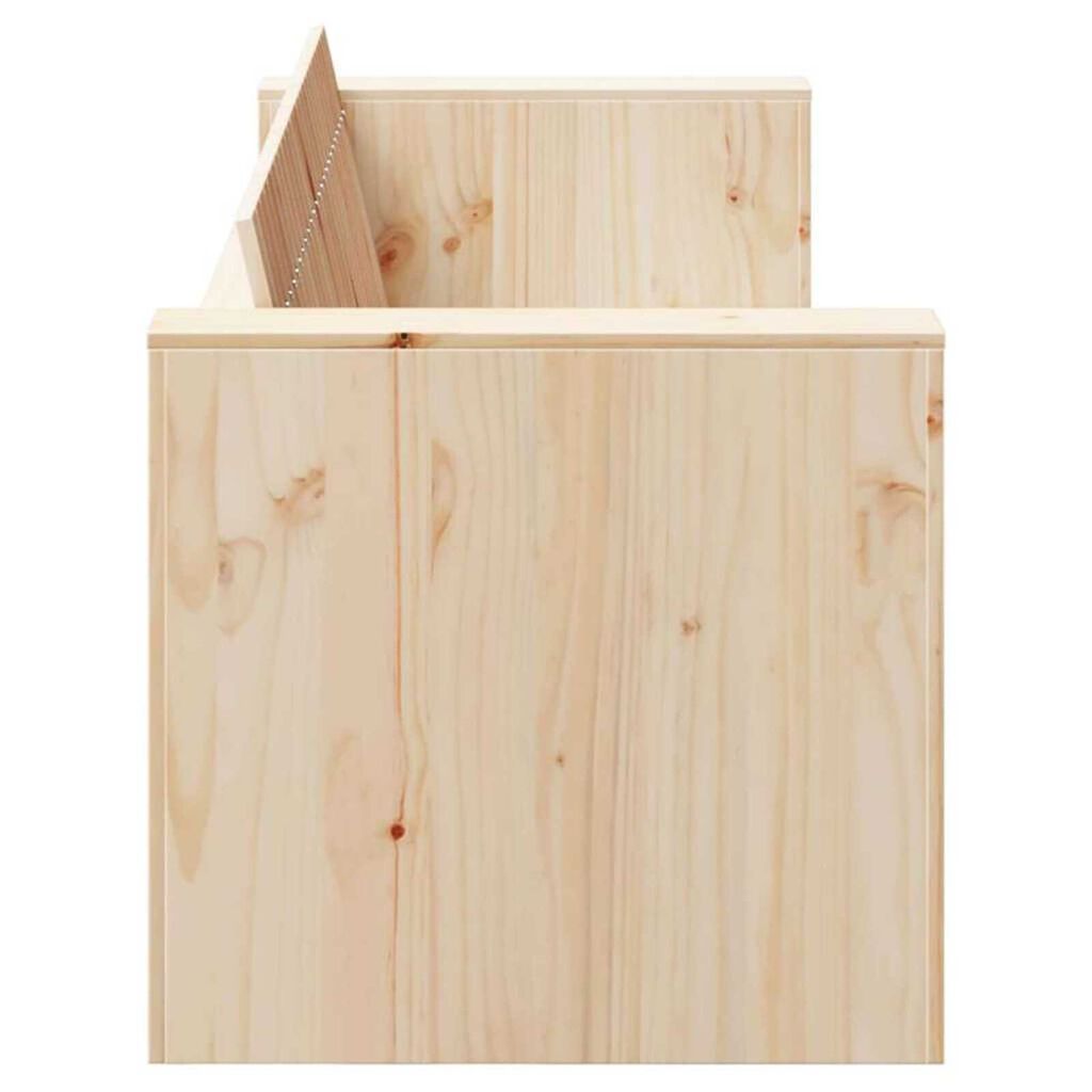 vidaXL Καναπές Κήπου Καφέ 185.5 x 60 x 62 εκ. Μασίφ ξύλο πεύκου