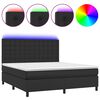 vidaXL &Kappa;&rho;&epsilon;&beta;ά&tau;&iota; Boxspring &mu;&epsilon; &Sigma;&tau;&rho;ώ&mu;&alpha; & LED &Mu;&alpha;ύ&rho;&omicron; 160x200 &epsilon;&kappa;. &Sigma;&upsilon;&nu;&theta;. &Delta;έ&rho;&mu;&alpha;