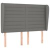 vidaXL Κρεβάτι Boxspring με Στρώμα Σκούρο Γκρι 140x200 εκ Υφασμάτινο
