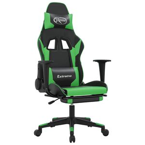 vidaXL &Kappa;&alpha;&rho;έ&kappa;&lambda;&alpha; Gaming &Mu;&alpha;&sigma;ά&zeta; &Upsilon;&pi;&omicron;&pi;ό&delta;&iota;&omicron; &Mu;&alpha;ύ&rho;&omicron;/&Pi;&rho;ά&sigma;&iota;&nu;&omicron; &alpha;&pi;ό &Sigma;&upsilon;&nu;&theta;&epsilon;&tau;&iota;&kappa;ό &Delta;έ&rho;&mu;&alpha;