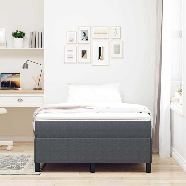 vidaXL Σκελετός Κρεβατιού Σκούρο γκρι 120 x 200 cm Βελούδο