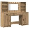 vidaXL &Sigma;&epsilon;&tau; &Tau;&rho;&alpha;&pi;έ&zeta;&iota; &Nu;&tau;&upsilon;&sigma;ί&mu;&alpha;&tau;&omicron;&sigmaf; &mu;&epsilon; LED 3 &tau;&mu;&chi;. Artisan Oak