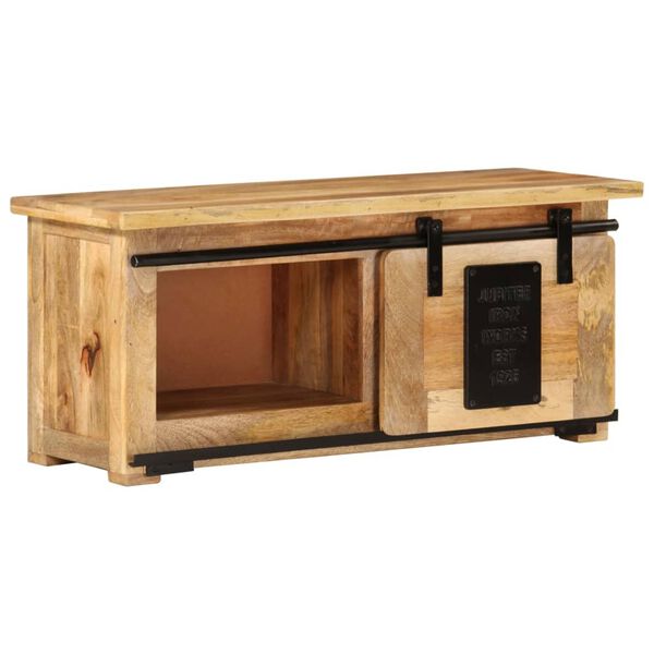 vidaXL Έπιπλο Τηλεόρασης 90 x 35 x 40 εκ. από Μασίφ Ξύλο Μάνγκο
