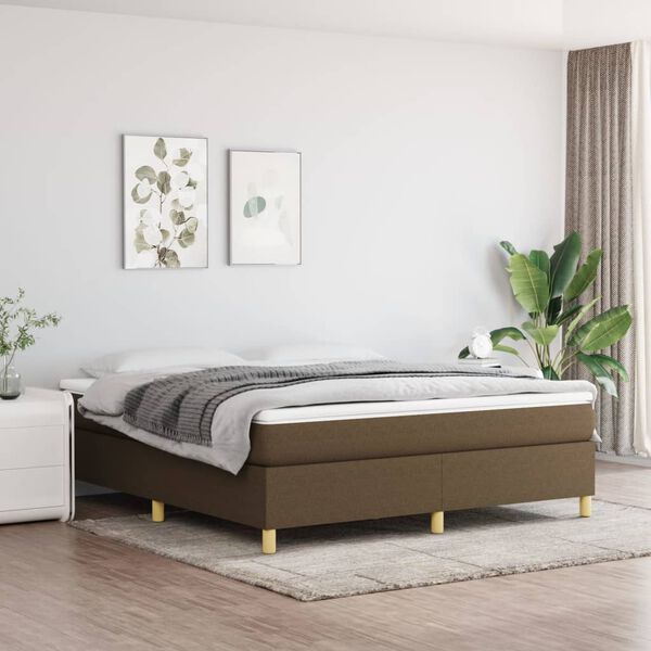 vidaXL &Kappa;&rho;&epsilon;&beta;ά&tau;&iota; Boxspring &mu;&epsilon; &Sigma;&tau;&rho;ώ&mu;&alpha; &Sigma;&kappa;&omicron;ύ&rho;&omicron; &Kappa;&alpha;&phi;έ 160x200 &epsilon;&kappa; &Upsilon;&phi;&alpha;&sigma;&mu;ά&tau;&iota;&nu;&omicron;