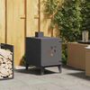 vidaXL Σόμπα Κατασκήνωσης με αέρα αέρα Μαύρο 35 x 50 x 60 εκ Ατσάλι
