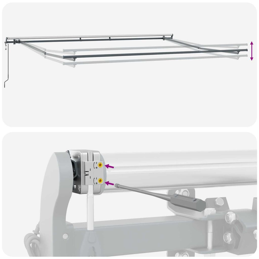 vidaXL Αυτόματη Απεριζόμενη Σκίαση Μπεζ 400x350 εκ.