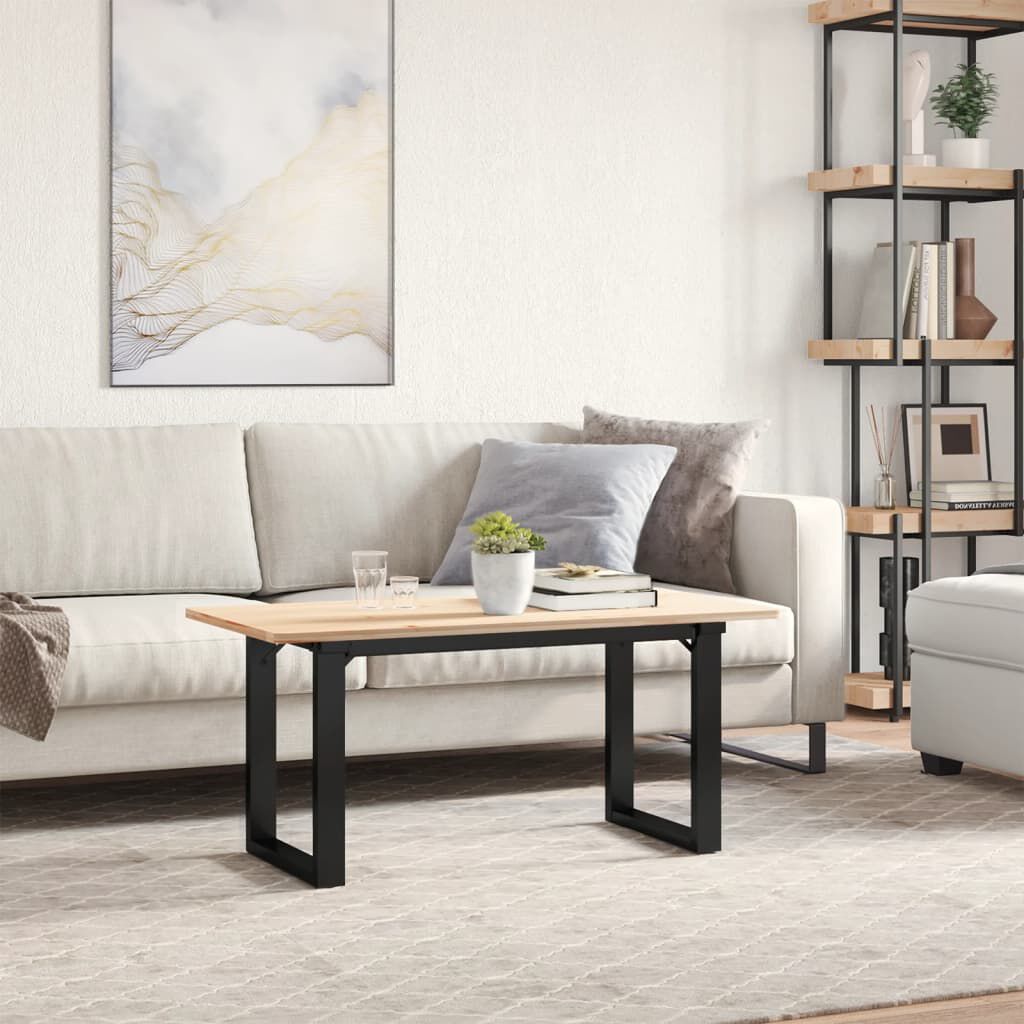 vidaXL Πόδια Τραπεζιού Σαλονιού σε Σχήμα «Ο» 90x40x43 εκ. Ατσάλι