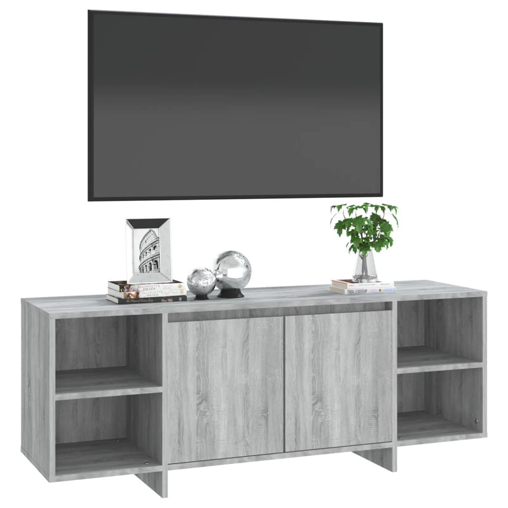 vidaXL Έπιπλο Τηλεόρασης Γκρι Sonoma 130x35x50 εκ. από Μοριοσανίδα