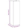 vidaXL Σχέδιο & βάση αποθήκευσης Λευκό 15.5 x 15.5 x 49 εκ Μέταλλο