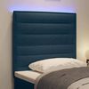 vidaXL LED κεφαλάρι με φώτα λωρίδας LED Επιτοίχιο Μπλε 100 cm ύφασμα
