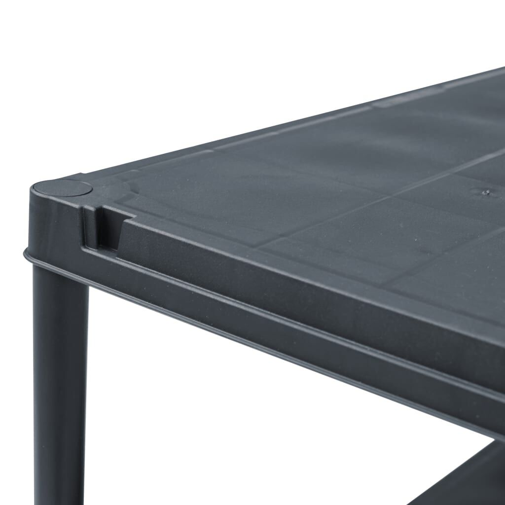 vidaXL Ραφιέρα Μαύρη 100 κ. 60 x 30 x 138 εκ. Πλαστική