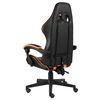 vidaXL Καρέκλα Racing Μαύρο / Πορτοκαλί από Συνθετικό Δέρμα