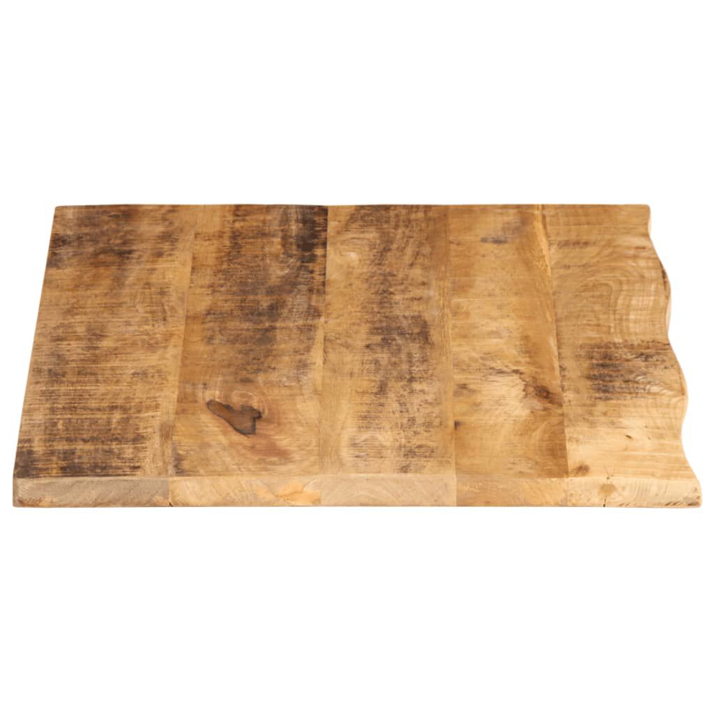 vidaXL Επιφάνεια Τραπεζιού 90x60x2,5 εκ. Live Edge Μασίφ Ξύλο Μάνγκο