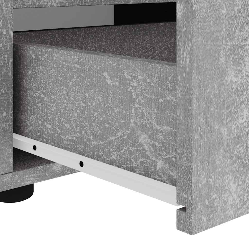 vidaXL ντουλάπι τηλεόρασης VISNES Γκρι μπετόν 100x40x38 cm