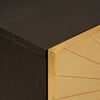 vidaXL Κομοδίνο με συρτάρι Μαύρο και Χρυσό 50 x 33 x 60 εκ