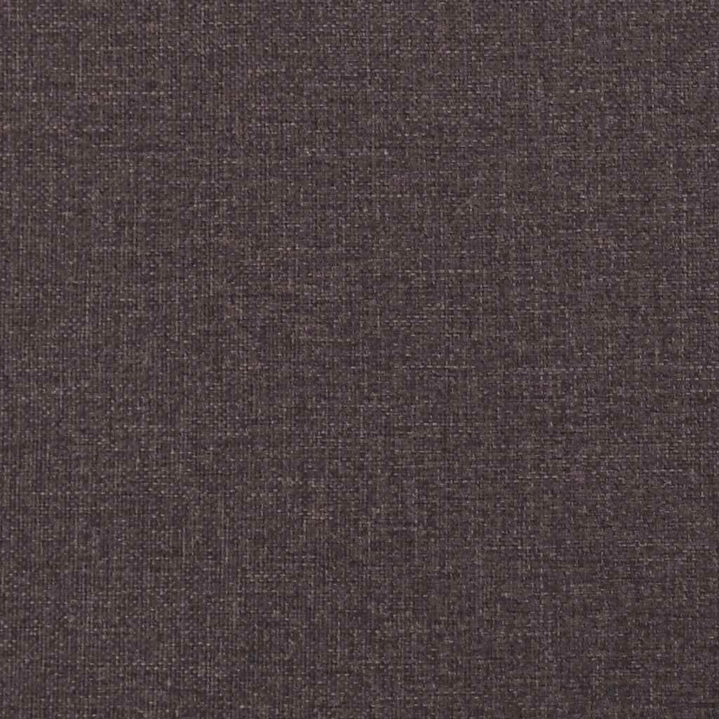vidaXL Κρεβάτι Boxspring με Στρώμα Σκούρο Καφέ 120x190 εκ Υφασμάτινο