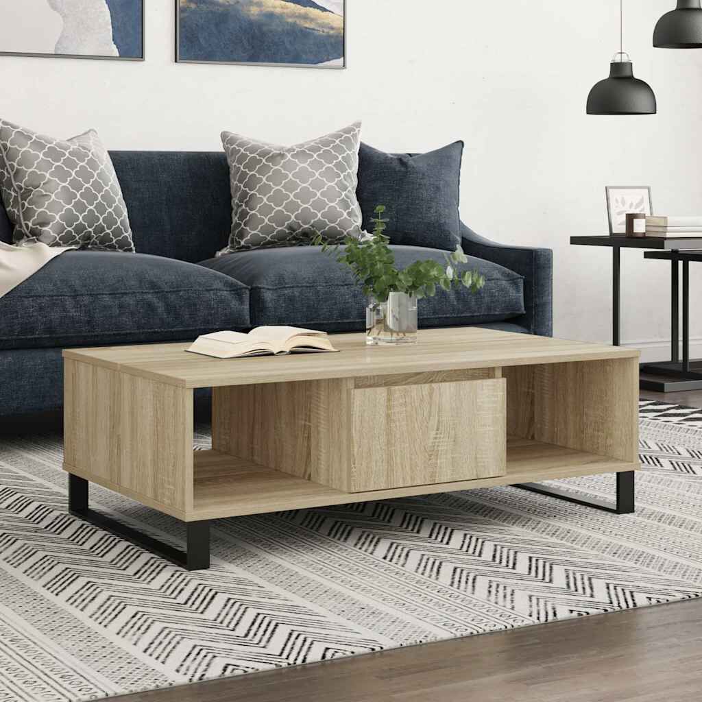vidaXL Τραπεζάκι Σαλονιού Sonoma Δρυς 104x60x35 εκ. από Επεξεργ. Ξύλο