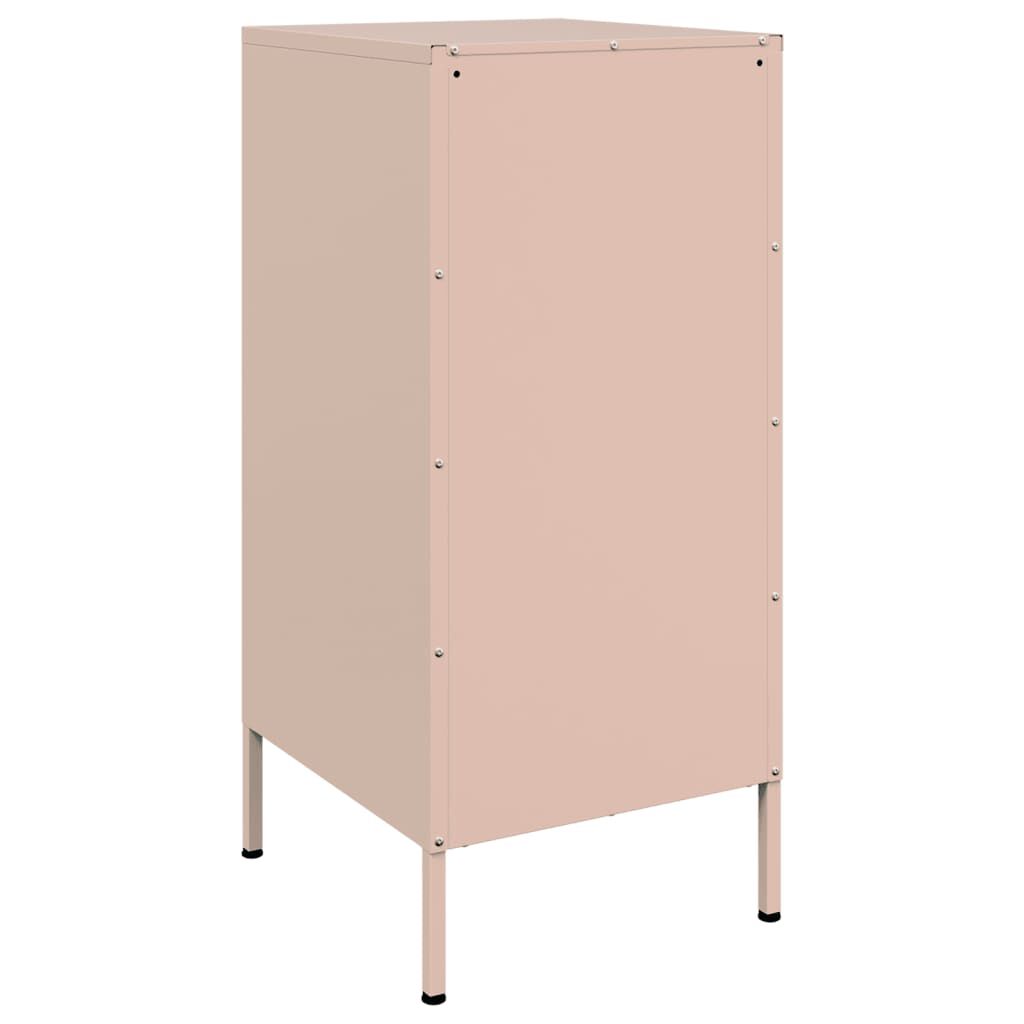 vidaXL Ντουλάπι Ροζ 36 x 39 x 79 εκ. από Χάλυβα