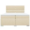 vidaXL &Kappa;&rho;&epsilon;&beta;ά&tau;&iota; Boxspring &mu;&epsilon; &Sigma;&tau;&rho;ώ&mu;&alpha; &Kappa;&rho;&epsilon;&mu; 200x200 &epsilon;&kappa;. &Upsilon;&phi;&alpha;&sigma;&mu;ά&tau;&iota;&nu;&omicron;