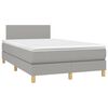vidaXL &Kappa;&rho;&epsilon;&beta;ά&tau;&iota; Boxspring &mu;&epsilon; &Sigma;&tau;&rho;ώ&mu;&alpha; & LED &Alpha;&nu;.&Gamma;&kappa;&rho;&iota; 120x200 &epsilon;&kappa; &Upsilon;&phi;&alpha;&sigma;&mu;ά&tau;&iota;&nu;&omicron;