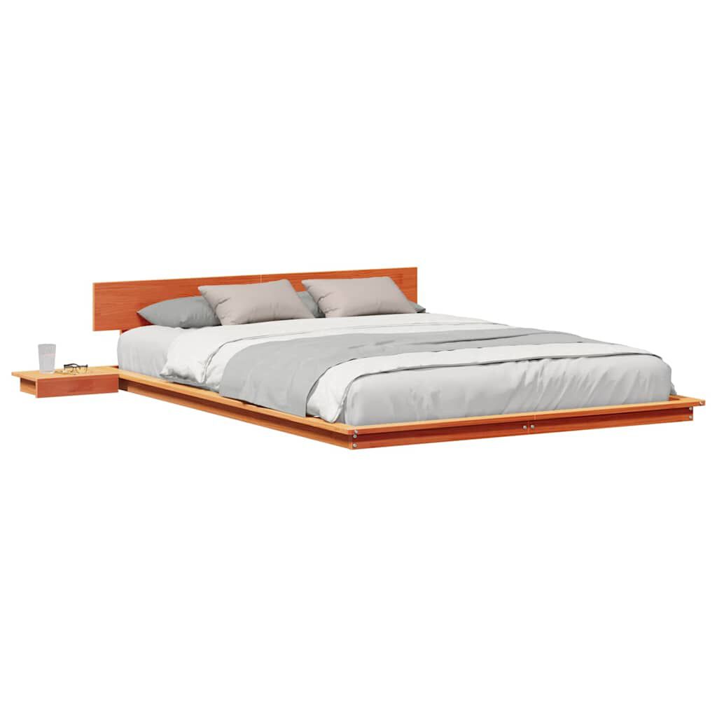 vidaXL Σκελετός Κρεβατιού Καφέ 160 x 200 cm ξύλο