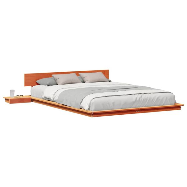 vidaXL Σκελετός Κρεβατιού Καφέ 160 x 200 cm ξύλο