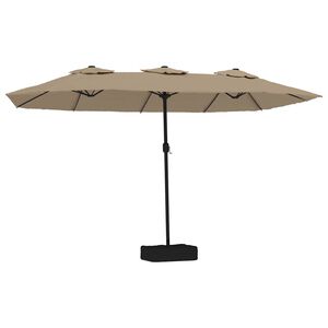 vidaXL &Omicron;&mu;&pi;&rho;έ&lambda;&alpha; &mu;&epsilon; &Delta;&iota;&pi;&lambda;ή &Kappa;&omicron;&rho;&upsilon;&phi;ή Taupe 449 x 265 &epsilon;&kappa;.