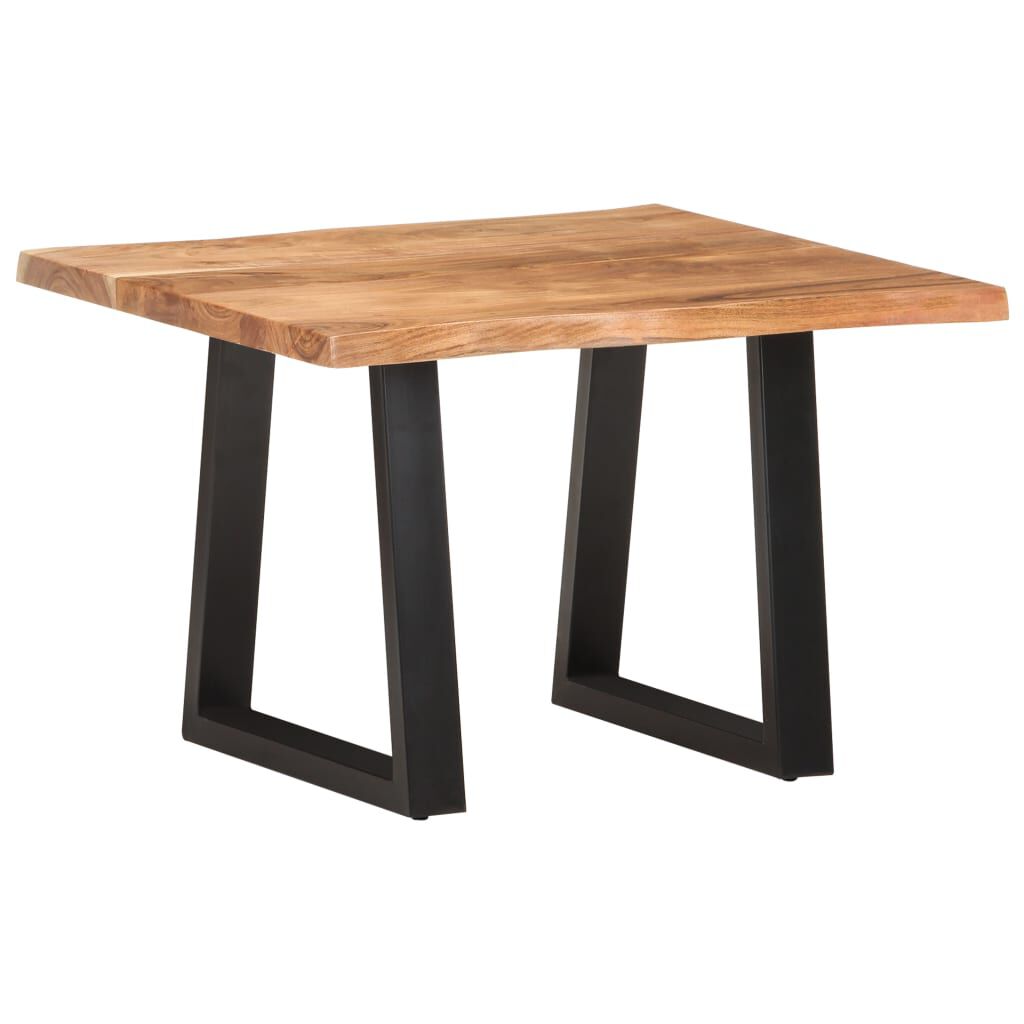 vidaXL Τραπεζάκι Σαλονιού Live Edge 60x60x40 εκ. Μασίφ Ξύλο Ακακίας