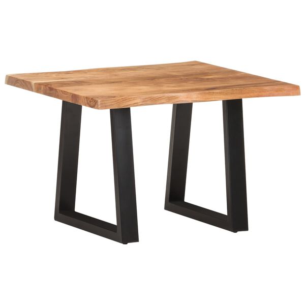 vidaXL Τραπεζάκι Σαλονιού Live Edge 60x60x40 εκ. Μασίφ Ξύλο Ακακίας