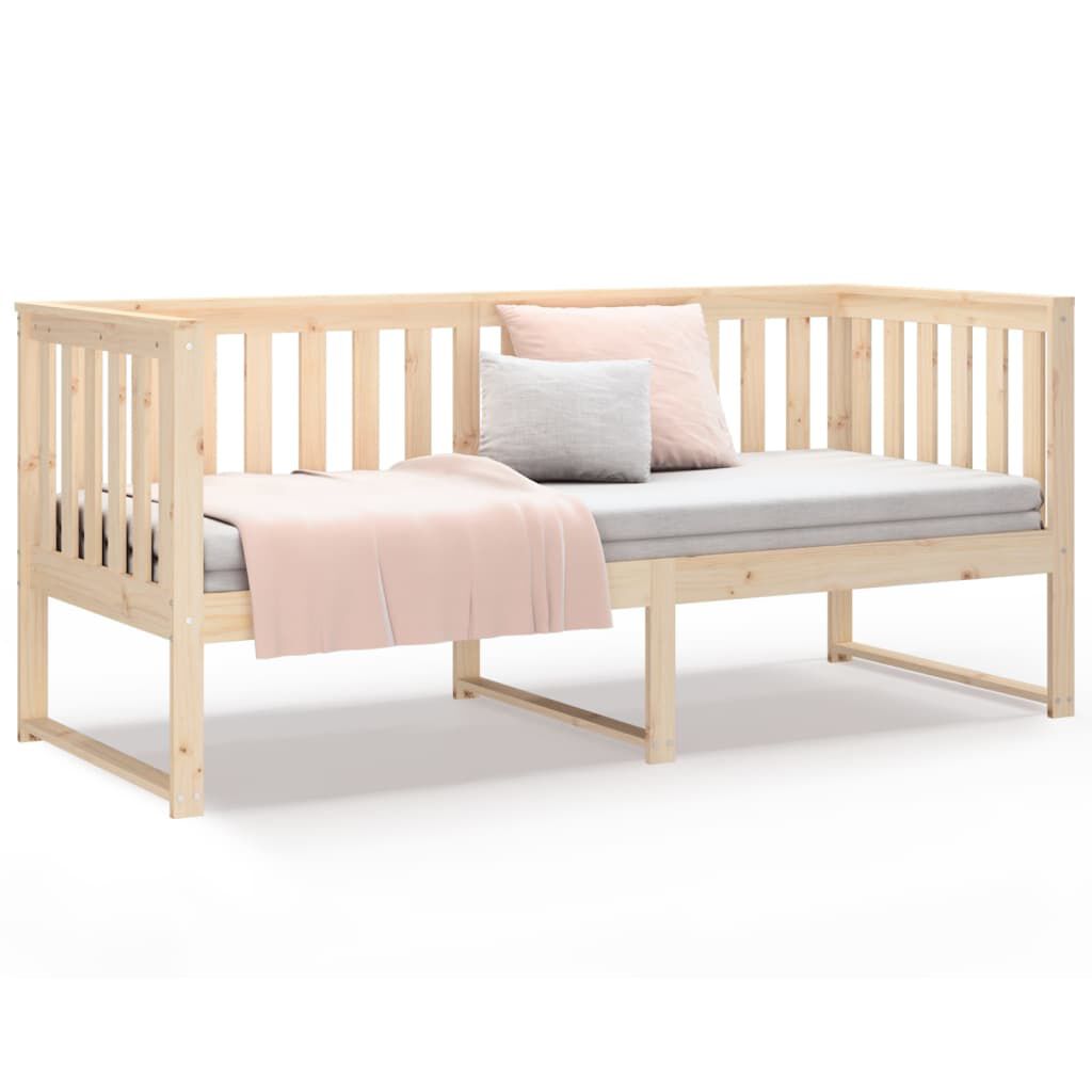 vidaXL Κρεβάτι ημέρας χωρίς στρώμα 75x190 cm Στερεό ξύλο πεύκο