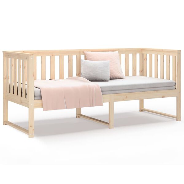 vidaXL Κρεβάτι ημέρας χωρίς στρώμα 75x190 cm Στερεό ξύλο πεύκο